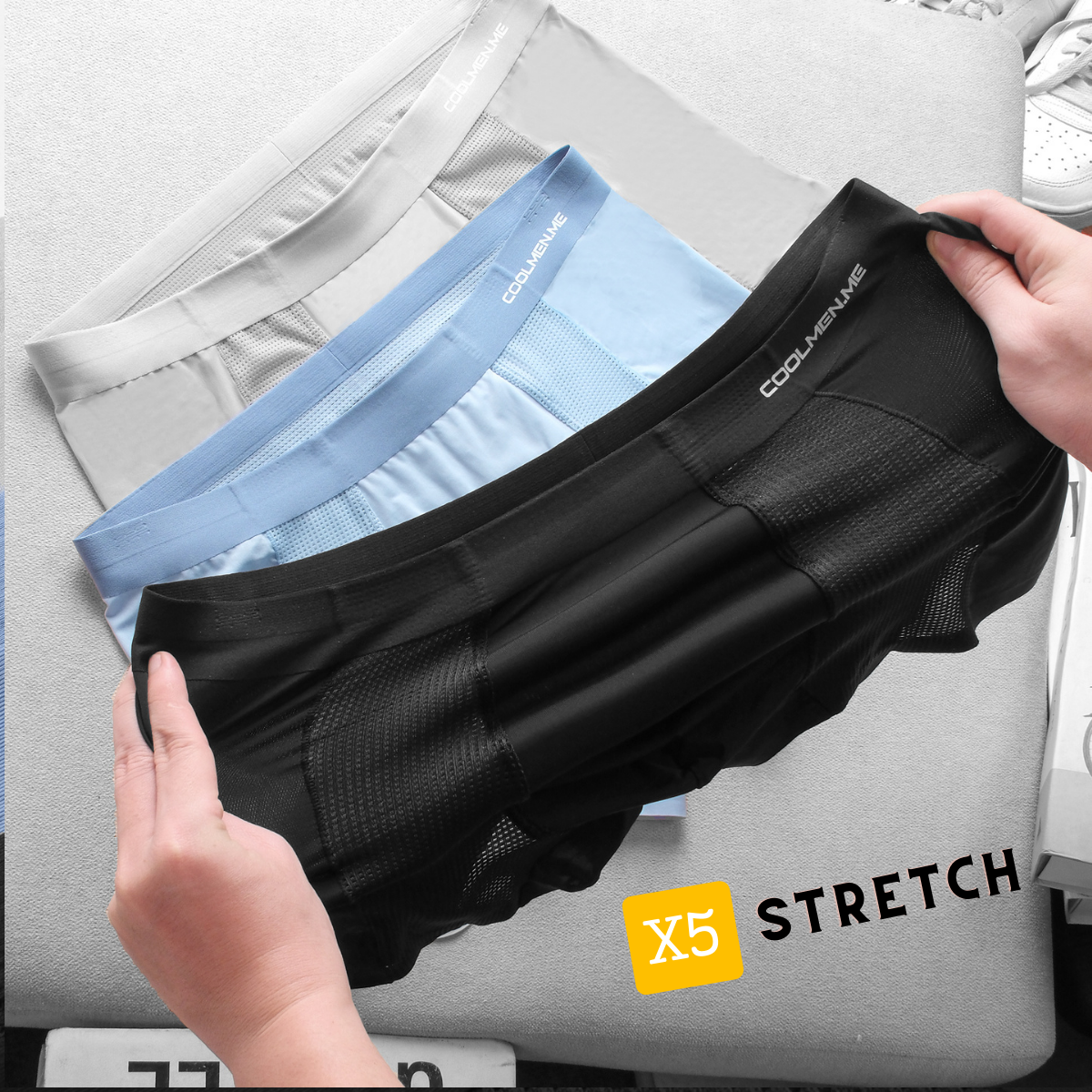 3PCS CoolMen Airy Underwear